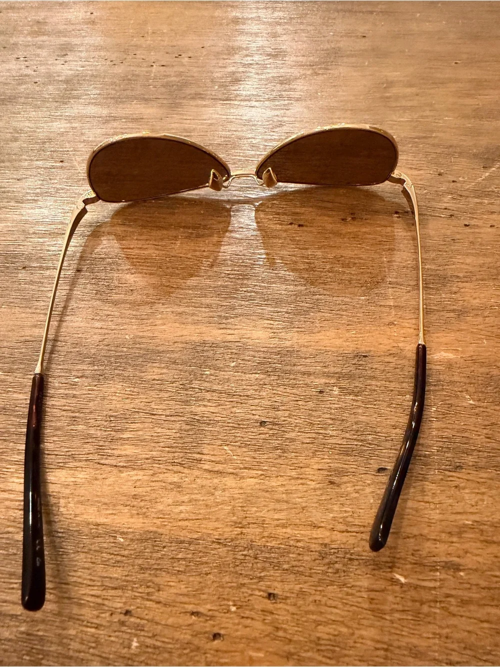 Saint Laurent SL 831 Vesper Sunglasses Brown with Gold Trim Case